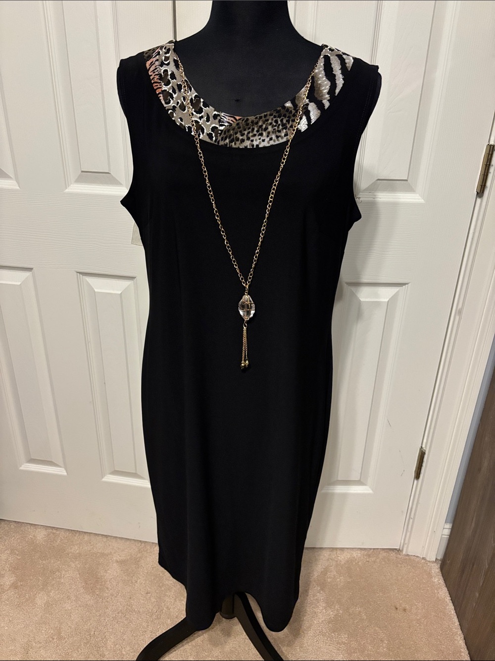 R & M Richards Sleeveless Midi Plus Dress